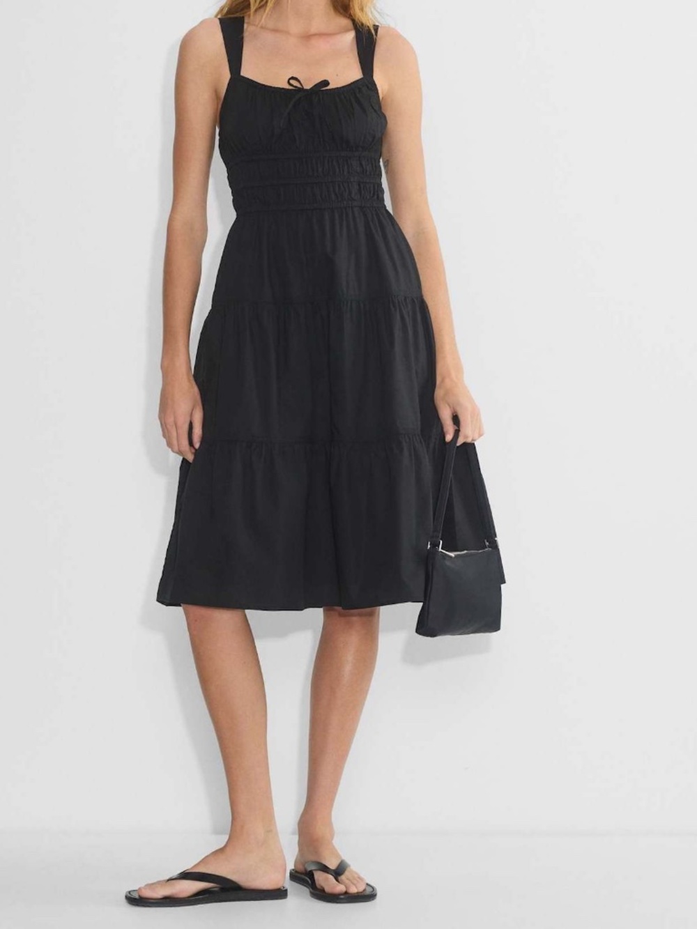 NWOT Sunday Best Martine Poplin Midi Dress Size S